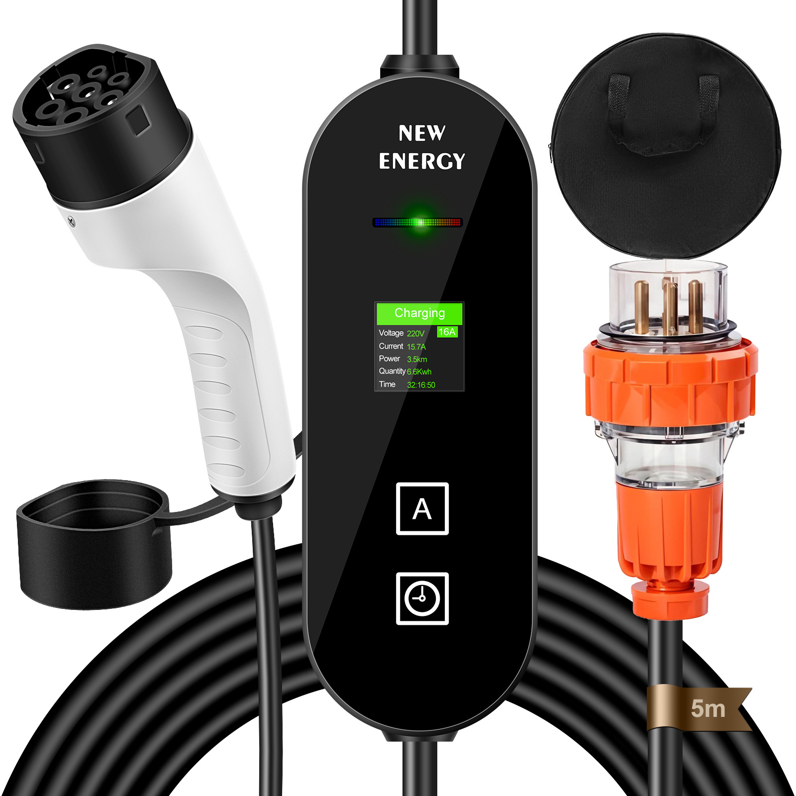 Portable Ev Charger 32A Type 2 Cee Plug - Estación de carga portátil para vehículos