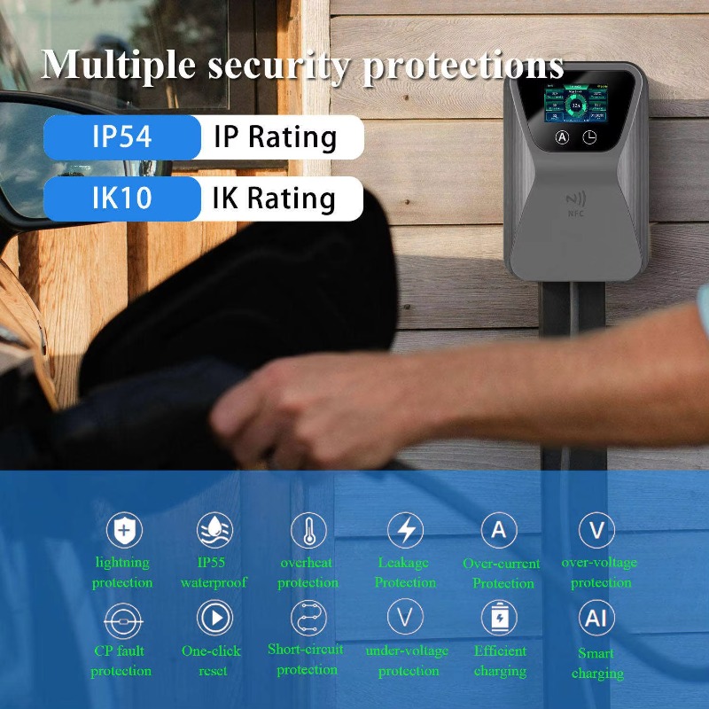 Cargador de Vehículos Eléctric - 22Kw Wallbox Type 2 Ocpp Rfid reseña y precio