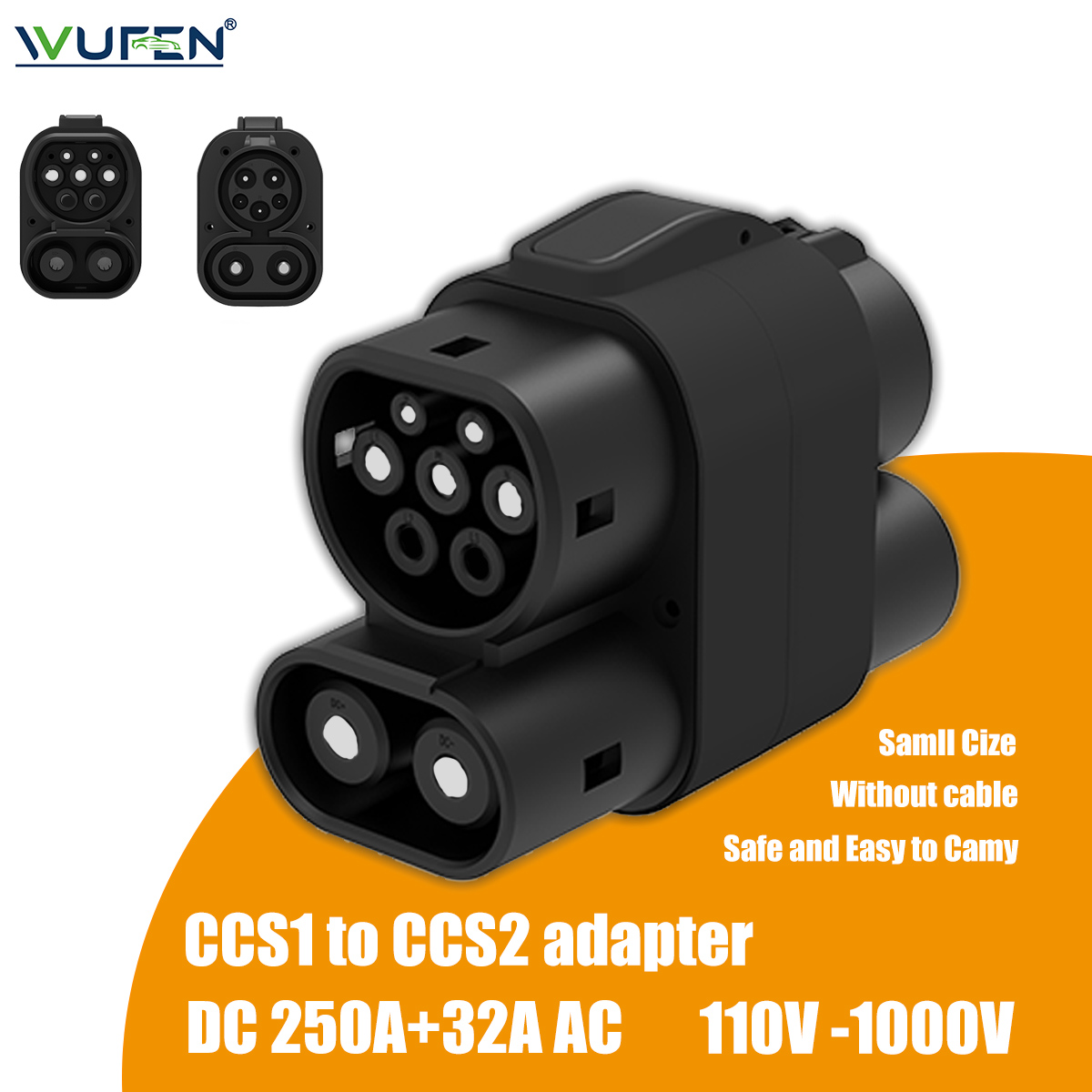 Cargador WUFEN 250A + 32A CCS1 - Ccs2 To Ccs1 Fast Charge Adapter 250Kw reseña y precio